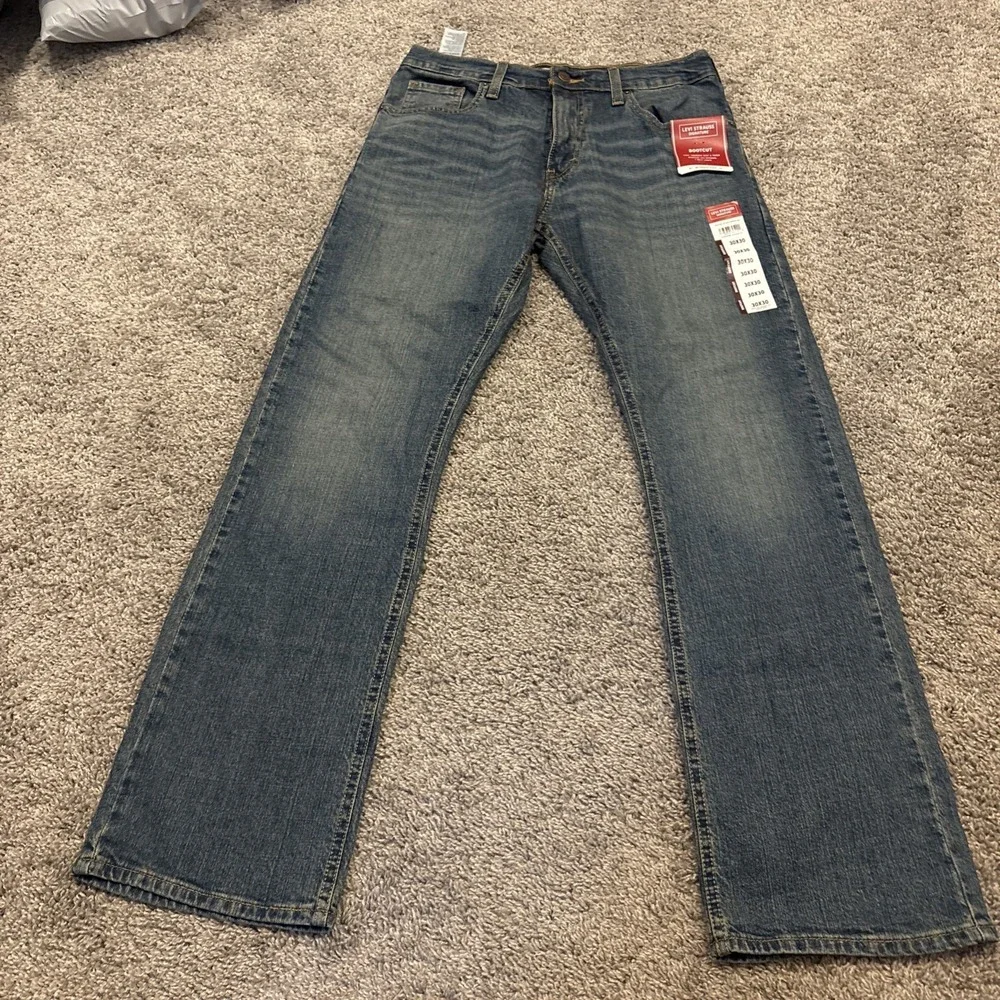NEW Signature By Levi Strauss Blue Jeans Men's 30x30 Ultra Flex Bootcut Denim